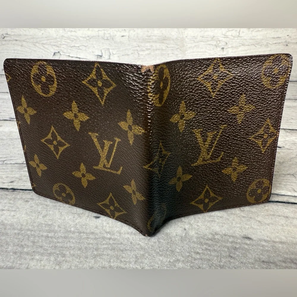 Louis Vuitton Men’s fold Wallet Brown Monogram Canvas Leather - Picture 7 of 14